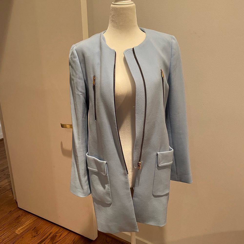 Blue Zara coat size small